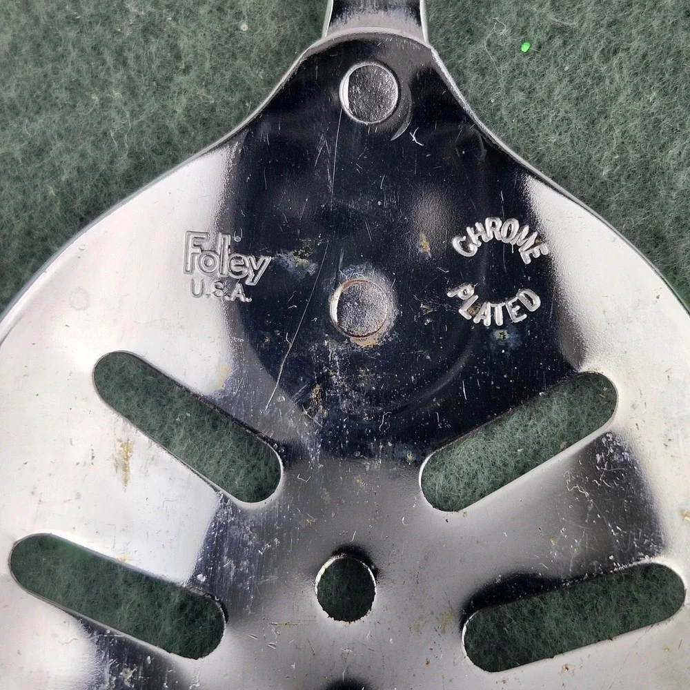 Vintage Foley Slotted‎ Spoon Stainless Steel MCM USA